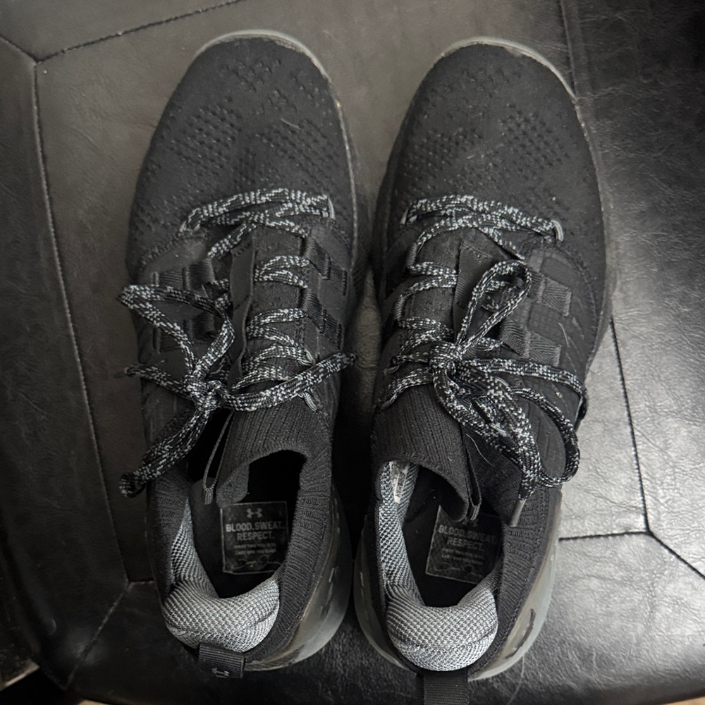 Under Armour Black and Gray Sneakers